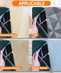 Non Slip Rug Grippers Tape Pads For Hardwood Floors And Tile No Residue Reusable Corner Grippers Keep Rugs Flat 12 Pack
