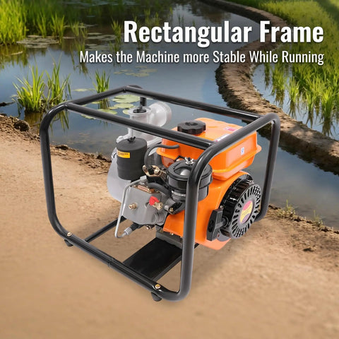 Heavy Duty 3 Inch Diesel Water Trash Pump With Powerful 196cc Engine For High Pressure Irrigation And Sump Removal From Rivers Or Reservoirs Featuring Solid Aluminum Build And Superior Flow Capacity For Tough Jobs Around The Farm Or Construction Site
