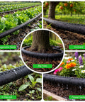 Heavy Duty Thickened Flat Soaker Hose 100Ft With Copper Joint in garden, vegetable fields, orchard, big tree, flower beds