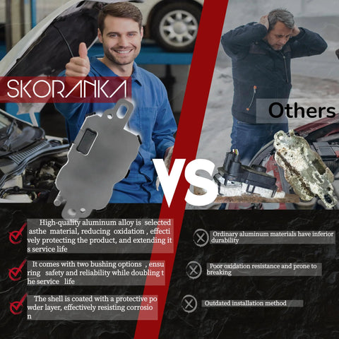 Comparison of high-quality aluminum alloy fuel pump driver module with regular alternatives, showing durability features.