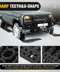Tough As Nails Off Road Recovery Traction Boards With Built In Jack Lift Base For Mud Sand Snow Escape Heavy Duty Reinforced Nylon on snow.