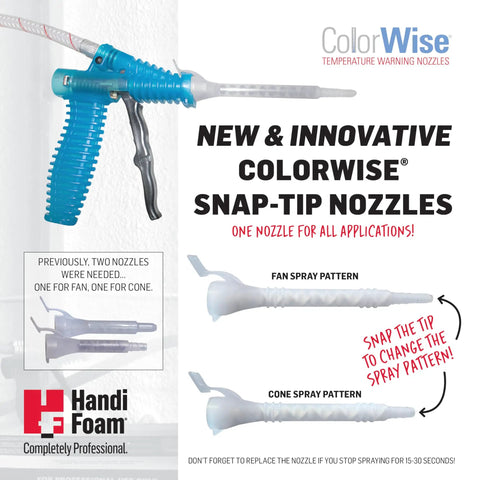 Give Your Attic A Serious Makeover With This Top Notch Two Component Spray Polyurethane Foam Insulation Kit That Smack Dab Fills Large Voids And Slashes Monthly Bills, ColorWise Snap-Tip nozzles for easy application.