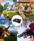 Dual Fuel Camping Stove With Wind Blocker 10000 BTU Portable Propane Or Butane Stove Auto Ignition for diverse outdoor activities