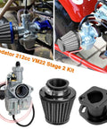 26mm Predator 212 Carburetor Upgrade Kit for 212cc Coleman CT200U Mini Bikes Go Karts MB200 Baja Warrior Engines 6.5 Hp GX160 GX200 OHV Clone Easy Install Improves Air Flow Throttle Response and Overall Performance showing carburetor, manifold, and air filter