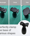 Painting Handle For Miniatures And Scale Models, Clamp Holder That Grips 25mm To 45mm Bases on green grid mat