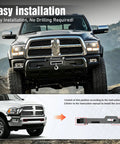 Dodge Ram Heavy Duty Winch Mounting Plate Bolt-On Front Bumper Tray No-Drill Bracket For 2010-2018 2500 3500 installation guide
