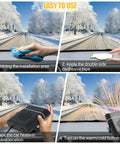 Portable 12V Car Heater Brings Road Trip Ready Warmth Straight To Your Dash For Quick Windshield Defrosting With Easy Plug And Play Cigarette Lighter Setup For Any Winter Drive, installation steps illustrated.
