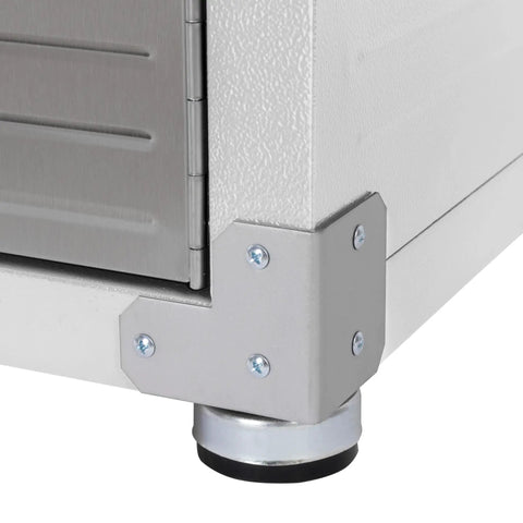 Tough As Nails Heavy Duty Steel Storage Cabinet With Lockable Door And Six Adjustable Shelves Rock Solid Metal Locker Organizer For Garage Warehouse Or Office Massive Stash Station