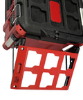 Foldable Side Mount Rack For Milwaukee Packout System, Heavy Duty Side Storage Organizer For Wall Or Floor Mount, 100 Lb Capacity