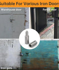 Heavy Duty Weld On Barrel Hinges 4-Inch By 1-Inch For Iron Doors And Metal Gates Ball Bearing Weldable Gate Hardware image