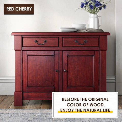 Dang Good Water Based Wood Stain For Furniture And Cabinet Refresh Slick No Sweat One Coat Matte Finish Quick Dry Low Fume Formula Solid For Indoor And Outdoor Woodwork Rich Red Cherry Shade 8 5 Oz Can used on a cabinet.