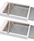 Two Pack Cedar Screened Bottom Boards For 8 Frame Langstroth Beehives With Metal Insert And Painted Finish Includes Entrance Reducer