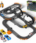 Action Packed Slot Car Race Track Set With Electric Or Battery Power Includes Four High Speed Cars Two Hand Controllers Dual Racing Game