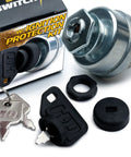 Beefed Up Dual Dust Protection Ignition Key Switch Upgrade For Scag Turf Tiger And More OEM Replacement With 2 Keys And Carabiner