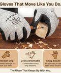 Wood Carving Gloves No Nonsense Hand Protection Heavy Duty Level 5 Cut Resistant Work Gloves used for wood carving