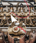 VASTOOLS thin flexible magnetic pickup tool with red cord; close-up inset shows insertion into engine valve cover