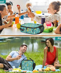 Lightning Bolt Insulated Lunch Bag For Kids And Adults Portable Cooler Tote With Shoulder Strap High Grade Polyester Thermal Retention Aluminum Lining Spacious Main Compartment And Side Mesh Pockets Ideal For School Office Travel in school picnic scenes