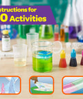 Awesome Liquid Science Kit For Kids With 15 At Home Water Experiments Easy Step By Step Instructions STEM Educational Toy scene