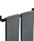 Matte Black Single Towel Bar Wall Mount Rack Made Of Stainless Steel 24 Inch Heavy Duty Towel Holder For Bathroom Rust Proof Easy Clean Modern Kitchen