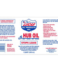 Front label view of Heavy Duty Hub Oil For Trailer Hubs And Steering Axles Extreme Heat Resistant Long Lasting Lubricant 1 Quart