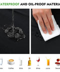 All Weather No Fuss Picnic Table Cover Set With Fitted 6 Foot Bench Covers Waterproof Tablecloth showing water-resistant material