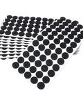 Six Hundred Pack Black Self Adhesive Felt Pads For Furniture Chairs Round Floor Protectors showcasing multiple sheets of adhesive felt pads.