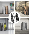 Heavy Duty Vertical Bar Rack Ready To Handle 1500 Lb Wall Mount Storage For Long Parts And Tool Boxes Welded Steel Frame with multiple pipe displays.