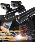 Four Pack Weld On Barrel Gate Hinges For Five Inch Gates Detachable Gate Doors 500 Pound Capacity Per Hinge With Bearing Ball Heavy Duty Steel Fence Trailer Ramp Gate Workshop Use, black steel weld-on hinges with bearing ball