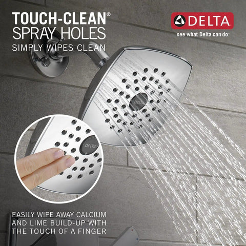 Ashlyn 14 Series Single Handle Tub And Shower Trim Kit In Chrome With A Single Spray Touch Clean Shower Head Easy Install