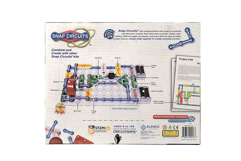 Electronics Exploration Kit With Over 300 Projects And Full Color Manual For Kids 8 Plus A Hands On STEM Toy To Learn Circuit Building And Real World Tech Skills In A Safe Kid Friendly Box, Snap Circuits kit box