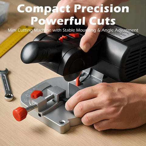 Miter Saw Benchtop Power Table Saw For DIY Projects A Handy Portable Wood And Metal Cutter With 0 To 45 Degree Tilt