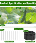 Ultra Fine Garden Netting 8x24 Ft Row Cover For Plants Keeps Birds Mosquitoes And Pests Out Protects Vegetables Fruits Flowers Crops Lightweight White Mesh Screen For Easy Garden Defense shown with specifications and components including stakes and fasteners.