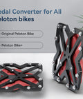 Peloton Pedal Converters For Regular Shoes With No Slip Platform Pedals For Peloton Bike And Bike Plus Wider Foot Platform
