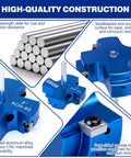 Four Size PVC Pipe Reamer Kit With Four Blades For No Fuss Pipe Prep in blue aluminum alloy with high-quality construction details