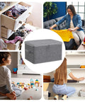 Slick Fabric Storage Bin With Combination Lock Waterproof Foldable Wardrobe Organizer Keeps Your Essentials Safe in use for organizing clothes.