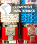4 Piece Plastic Candy Machine Gear Assembly With Wear Resistant Lever, Universal Gumball And Candy Dispenser Parts Replacement, Fits Most Machines, No Fuss Install, Durable Turntable Gear on red gumball machines