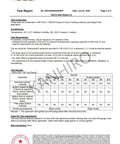 SGS test report for Carbon Fiber Welding Blanket Heat Shield 1800F Fireproof 20-Inch By 20-Inch.