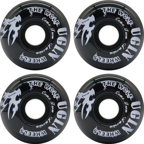 52mm 95A Skateboard Wheels With Tool Set And Bearings Spacers And Washers Included All In One Freestyle Street Wheel Kit Black