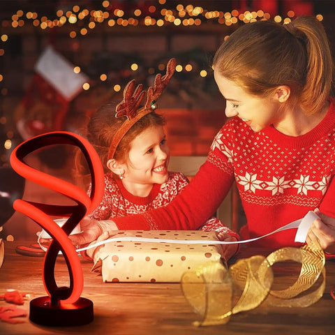 Modern Dimmable Spiral RGB Touch Desk Lamp For Bedroom And Nightstand Black Frosted Finish LED Bedside Light On Table