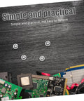 Ten Pack Hella Secure Self Tapping PC Case Screws For SSD Drive Mounting and Motherboard Hardware on a wooden surface.