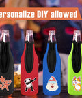 Insulated Beer Bottle Koozies Set Of Four Color Covers Keeps Drinks Cold And Hands Warm With Thick Neoprene And Stitched Edges