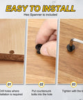 Installation steps for Heavy Duty M2x8 Flat Head Socket Cap Screws 100 Piece Set Carbon Steel Grade 10.9 with hex spanner.