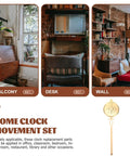 Metal Clock Pendulum Replacement Part 8.27 By 2.36 Inch for DIY Repair And Old School Grandfather Clocks, home settings.