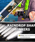 Drop Shot Fishing Weights Kit 10 Pieces 1oz Lead Sinkers For Freshwater And Saltwater Bass Casting Removable Weights Streamlined Sinker Set