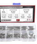 310 Piece Stainless Steel 304 Hex Socket Head Cap Bolts Screws Nuts Kit With Allen Wrench M2 M4 M6 M8 M10 M12 M16 M20 For DIY Projects Robotics And Mechanical Fasteners in storage box