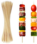 12 Inch Bamboo Skewers For Grillin And Barbecue 100 Count Wooden Kabob Sticks for shish kabob with vegetables and meat