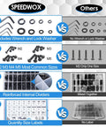 Comparison of Speedwox Metric Screw And Bolt Kit With Washers 2000Pcs M2 M3 M4 M5 4 mm To 20 mm vs other kits.