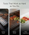 Foil Lux Disposable Grill Liners 19.7 by 12 inch nonstick aluminum grilling meats, baking dishes, and meal preparations.