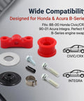 Shifter Bushing Kit And Shift Linkage Hardware Pin Clip For Honda B Series Swaps Compatible With Civic CRX And Acura Integra multicolored polyurethane bushings and hardware