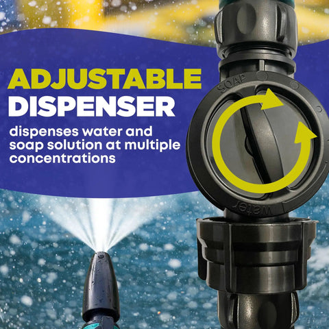 Salt Remover Flush Kit With High Pressure Hose For Boats And Marine Engines Quick Inboard Outboard Engine Flush Removes Salt Deposits Built In Soap Dispenser And Multi Mode Sprayer For Easy Cleaning